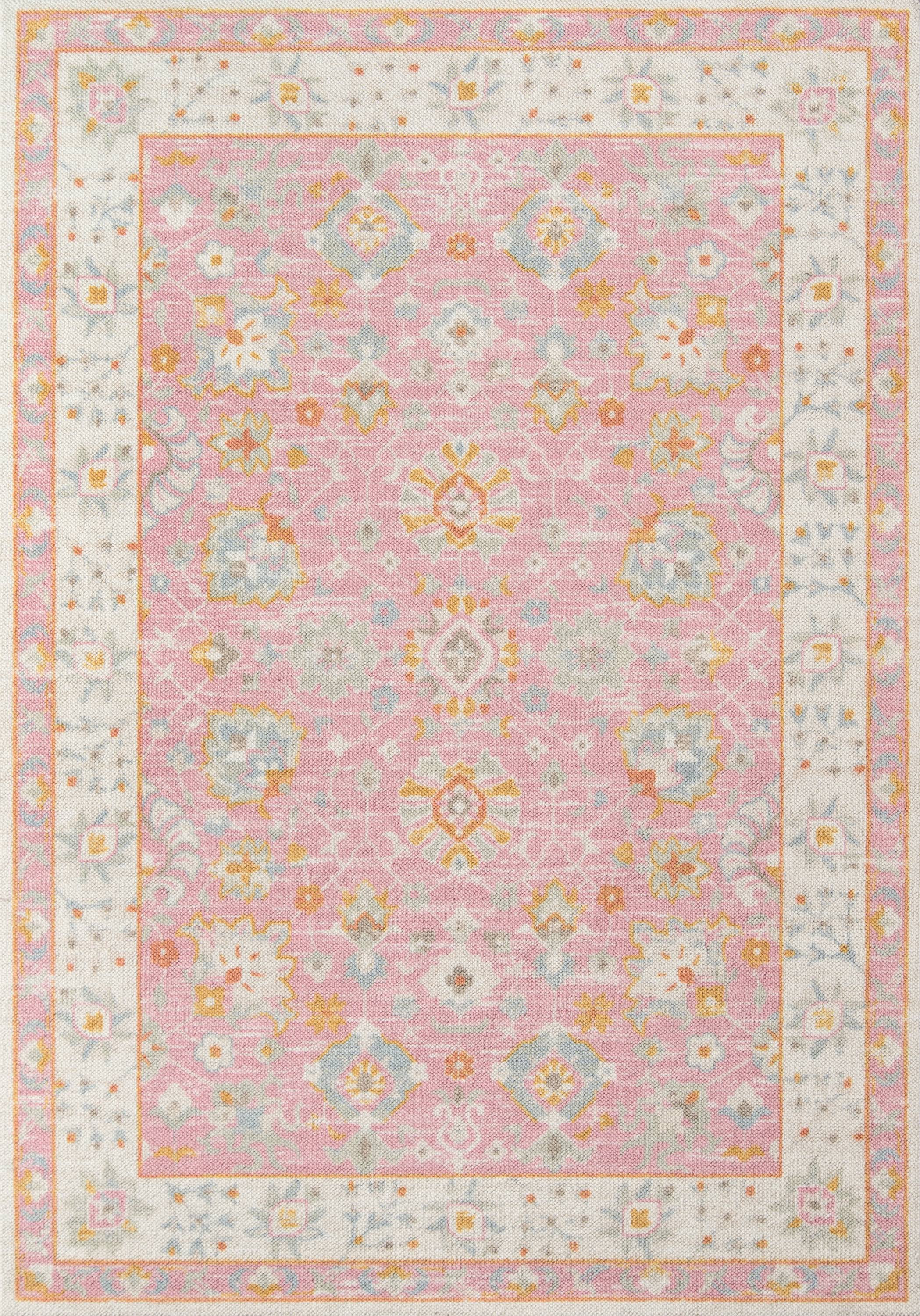 Momeni Anatolia ANA-8 Pink Area Rug 6'6" x 9'